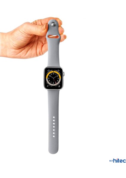 42-49MM Yeni Nesil Apple Uyumlu Akıllı Saat Kordonu Silikon Gri fiyatları