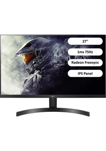 27ML60MP-B 27" 1ms 75Hz (HDMIx2+VGAx1) Radeon Freesync FHD IPS Monitör