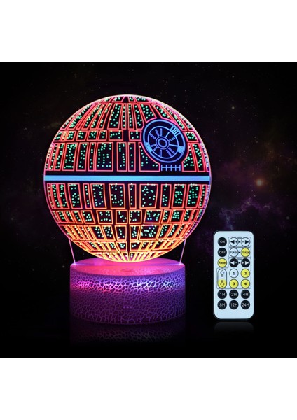 Çocuklar Için Kendin Yap 3D Gece Lambası, 2 Desen ve Yıldız Savaşları (Yurt Dışından)