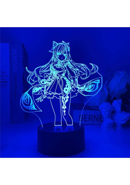 3D Anime Lamp Genshin Impact Keqing Sıcak Oyun Hafif Ebeveyn (Yurt Dışından)