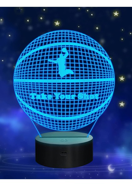 Basketbol Hediyeleri, Çocuk Ebeveyni Için 3D Gece Işığı (Yurt Dışından)