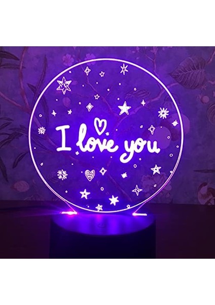 Gece Işığı Seni Seviyorum Sevgililer Günü Hediyeleri Aşk Kalp Ebeveyn (Yurt Dışından)