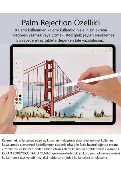 Apple Ipad Için Kalem Active Stylus Özel Çizim Kalemi