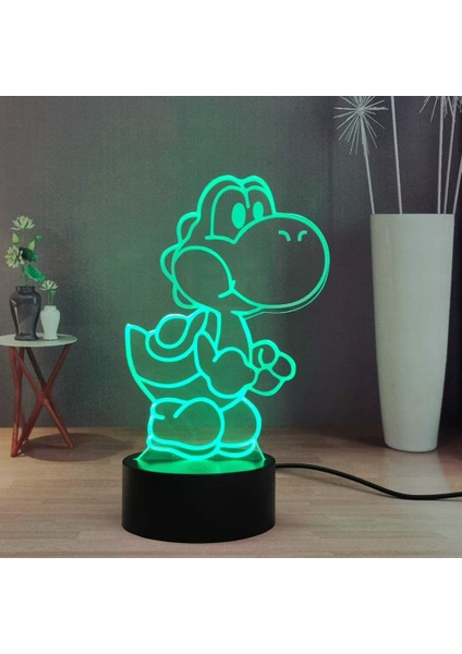 Yoshi 3D Gece Lambası, Yoshi 16 Renk Masa Masa L Ebeveyn (Yurt Dışından)
