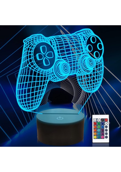 3D Gamepad Illusion Lamp, Oyun Kumandası Ebeveyn (Yurt Dışından)