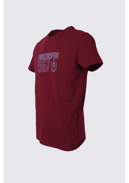 Trabzonspor Tshirt Bisiklet Yaka Trabzonspor Logo Baskılı