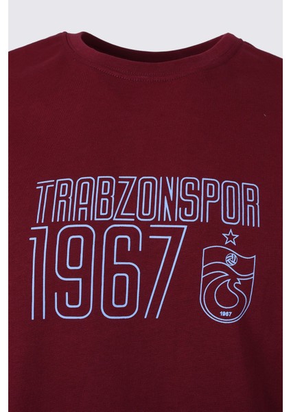 Trabzonspor Tshirt Bisiklet Yaka Trabzonspor Logo Baskılı