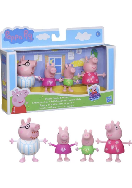 Peppa Pig Ve Ailesi 4'lü Figür Seti Uyku Vakti F2171