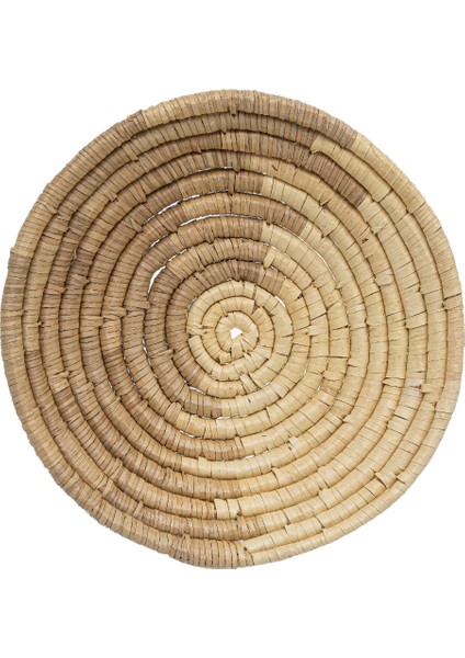 Meander Bambu El Yapımı Duvar Tabağı Dekoru 35cm 8901