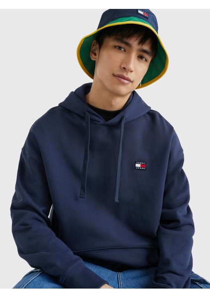 Tommy Hilfiger Tjm Rlx Badge Hoodie Erkek Sweatshirt