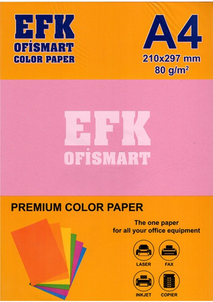 Ofismart Renkli Fotokopi Kağıdı Pembe