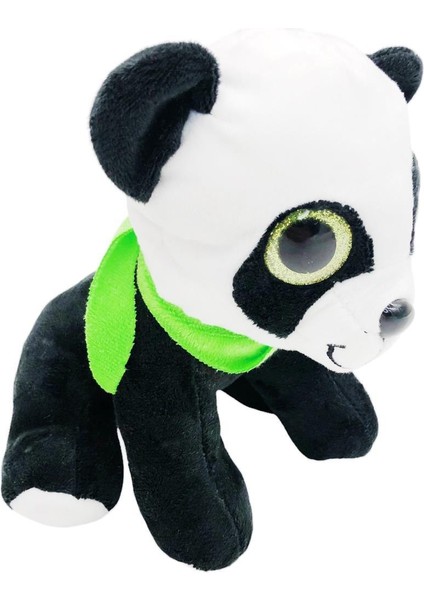 Peluş Hayvan Bavulda CESE-10044 Yeşil Fularlı Panda