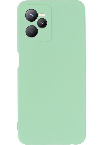 Realme C35 4g / Narzo 50A Prime Drop Koruma Telefon Kapağı Sıvı Silikon Yumuşak Astar Telefon Kılıfı Kayış (Yurt Dışından) modelleri