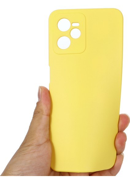 Realme C35 4g / Narzo 50A Prime Drop Koruma Telefon Kapağı Sıvı Silikon Yumuşak Astar Telefon Kılıfı Kayış (Yurt Dışından) fırsatları