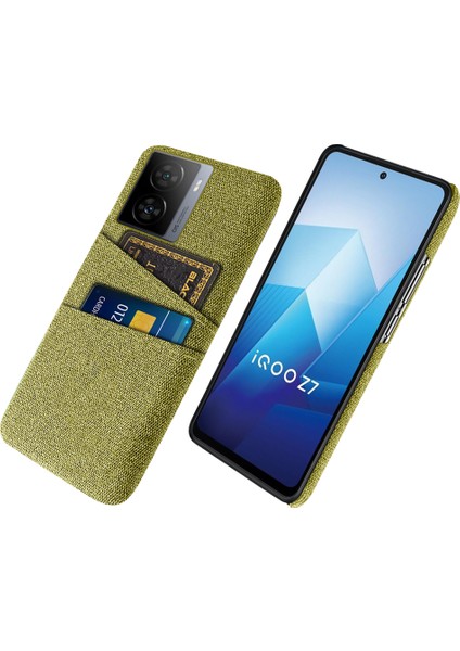 Vivo Iqoo Z7 5g Sert Pc + Kumaş Telefon Kılıfı Çift Kart Yuvaları Akıllı Telefon Kapağı (Yurt Dışından)