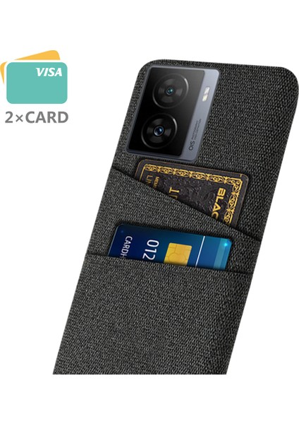 Vivo Iqoo Z7 5g Sert Pc + Kumaş Telefon Kılıfı Çift Kart Yuvaları Akıllı Telefon Kapağı (Yurt Dışından) fiyatları