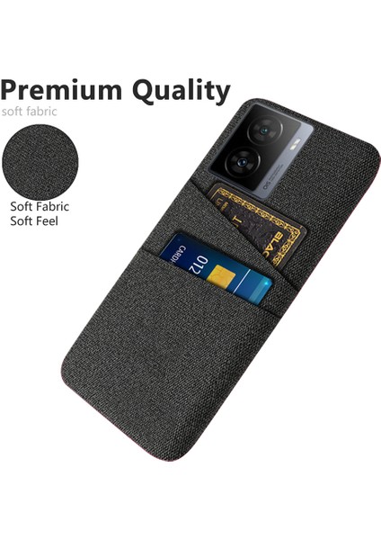 Vivo Iqoo Z7 5g Sert Pc + Kumaş Telefon Kılıfı Çift Kart Yuvaları Akıllı Telefon Kapağı (Yurt Dışından) modelleri