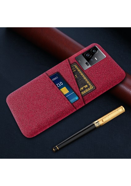 Vivo Iqoo 11 Pro 5g Kumaş Doku Telefon Kılıfı Çift Kart Yuvaları Tutucu Sert Pc Telefon Kapağı (Yurt Dışından) indirimleri