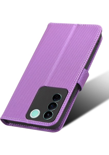 Vivo V27E 5g / S16E 5g Koruyucu Telefon Kılıfı Elmas Doku Cüzdan Stand Telefon Deri Kapağı (Yurt Dışından) indirimleri