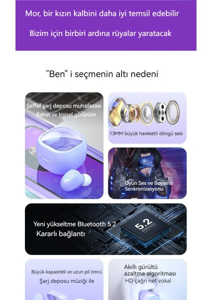 Yüksek Değerli Gerçek Kablosuz Bluetooth Kulaklık Kulak Içi Kulaklık Gürültü Önleyici Mini Spor Müzik Kulaklığı (Yurt Dışından) modelleri