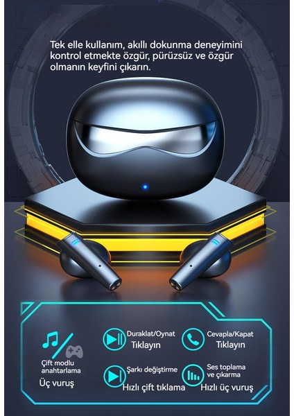 Mini Kablosuz Bluetooth Kulaklıklar Kulak Içi Kulaklıklar Gürültü Önleyici Harika Oyun Kulaklıkları (Yurt Dışından)