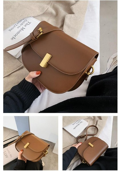 Çok Yönlü Kadın Messenger Çanta Zarif Omuz Çantası Moda Eyer Çantası (Yurt Dışından) modelleri