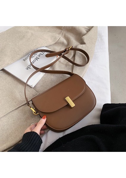 Çok Yönlü Kadın Messenger Çanta Zarif Omuz Çantası Moda Eyer Çantası (Yurt Dışından) fırsatları