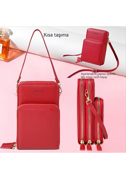 Niş Tasarım Moda Kadın Messenger Çanta Dokunmatik Ekranlı Telefon Omuz Çantası (Yurt Dışından) fiyatları