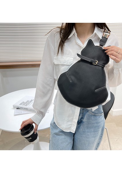 Yeni Sevimli Kedi Çantası Messenger Çanta Moda Göğüs Çantası Kişiselleştirilmiş Omuz Çantası (Yurt Dışından)