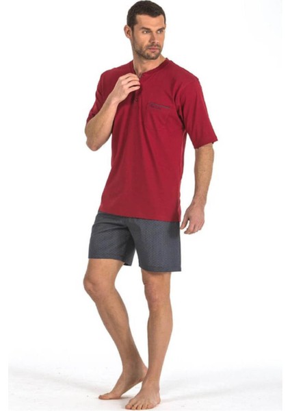 5560 Erkek Çeyizlik Beşli Rop Pijama Takım - Lacivert modelleri