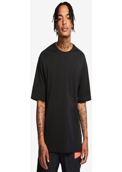 Unisex Oversize Siyah Düz Tshirt