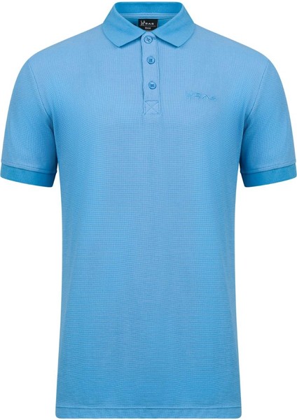 Aluna Polo Yaka T-Shirt Mavi