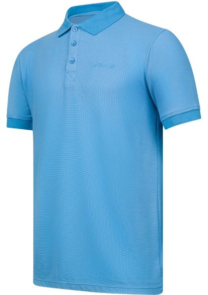 Aluna Polo Yaka T-Shirt Mavi