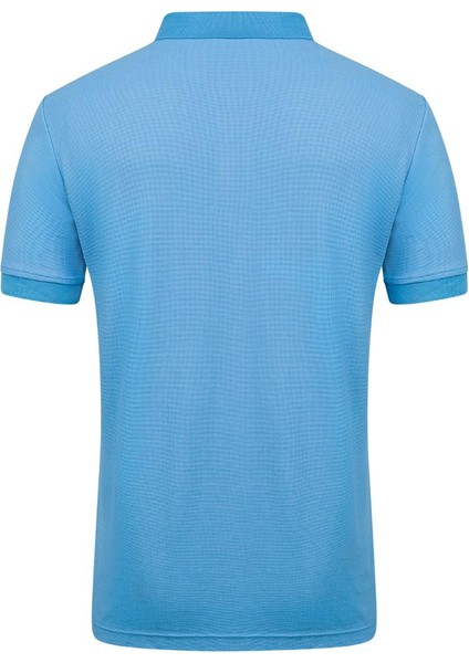 Aluna Polo Yaka T-Shirt Mavi