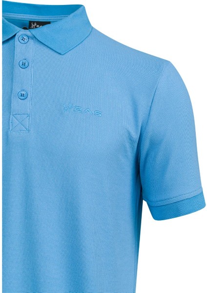 Aluna Polo Yaka T-Shirt Mavi