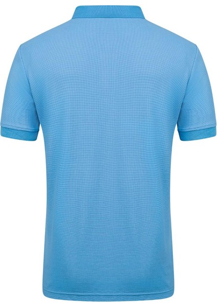 Aluna Polo Yaka T-Shirt Mavi