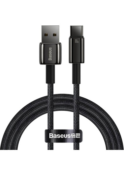 Tungsten Gold 100W USB + Type-C Hızlı Şarj 480MB-S Data Kablosu 1m