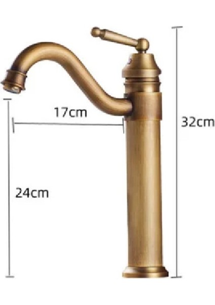 Rustik Antik Lavabo Bataryası Banyo Çanak Musluğu Eskitme Osmanlı Lavabo Armatür Otantik Bakır indirimleri