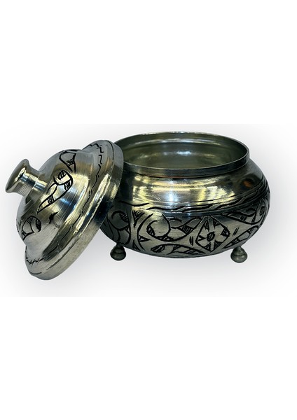 Kalay Eskitme Oyma Nakışlı bakır Şekerlik modelleri