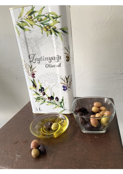Zeytin Yağı 5 Lt Naturel Soğuk Sıkım 0,2 Dizem Zeytinyağı