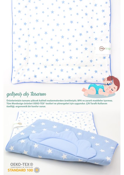Bebek Alt Açma Minderi, Yıkanabilir, Elyaf Dolgulu Alt Değiştirme Pedi, Yıldız Serisi indirimleri