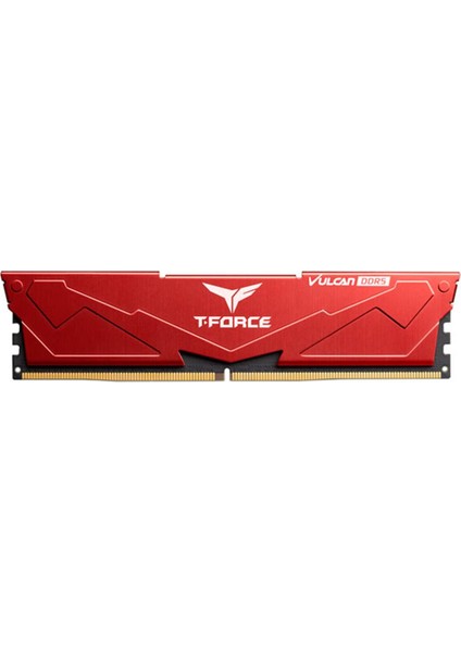 T-Force Vulcan Red 32GB(2x16GB) 6400Mhz DDR5 Gaming Ram CL40 (FLRD532G6400HC40BDC01)