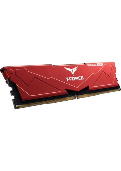 T-Force Vulcan Red 32GB(2x16GB) 6400Mhz DDR5 Gaming Ram CL40 (FLRD532G6400HC40BDC01)