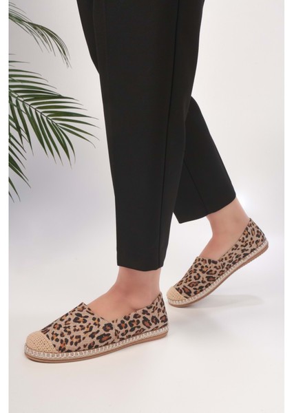 Kadın Yurry Leopar Keten Espadril modelleri