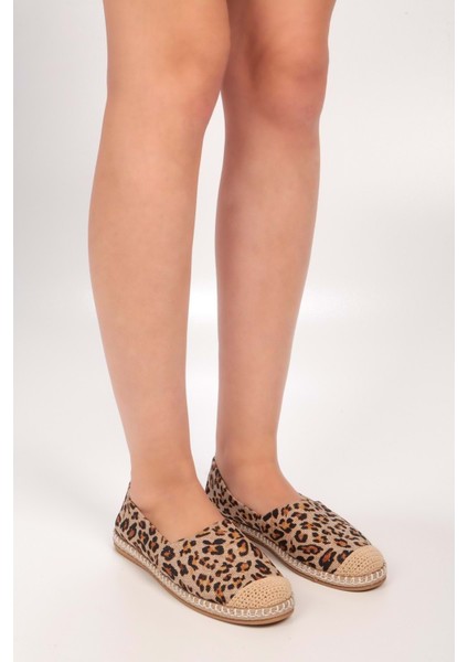 Kadın Yurry Leopar Keten Espadril fırsatları