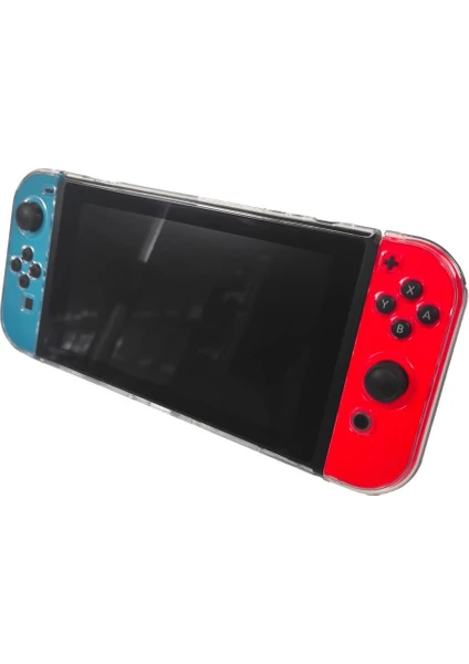 Konsol İstasyonu Nintendo Switch Sert Plastik Şeffaf Cihaz Koruyucu Kılıf