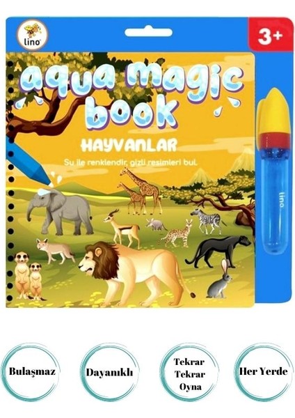 Aqua Magic Book – Hayvanlar Sihirli Boyama Kitabı