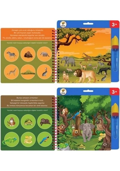 Aqua Magic Book – Hayvanlar Sihirli Boyama Kitabı modelleri