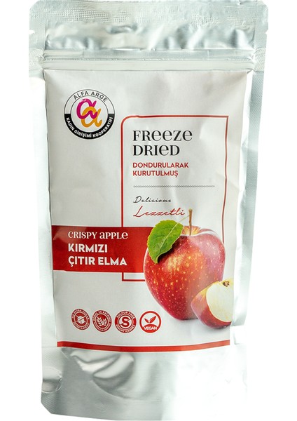 Freeze Dried Kırmızı Elma Dondurularak Kurutulmuş 20 gr