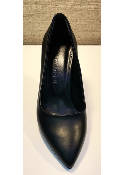 721 Bayan Siyah Kadeh Ökçe Stiletto